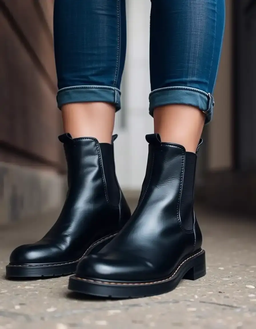 Stivaletto uomo pelle Chelsea nero classico