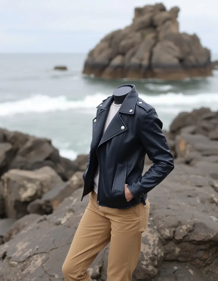 Men's Navy Rock Jacket