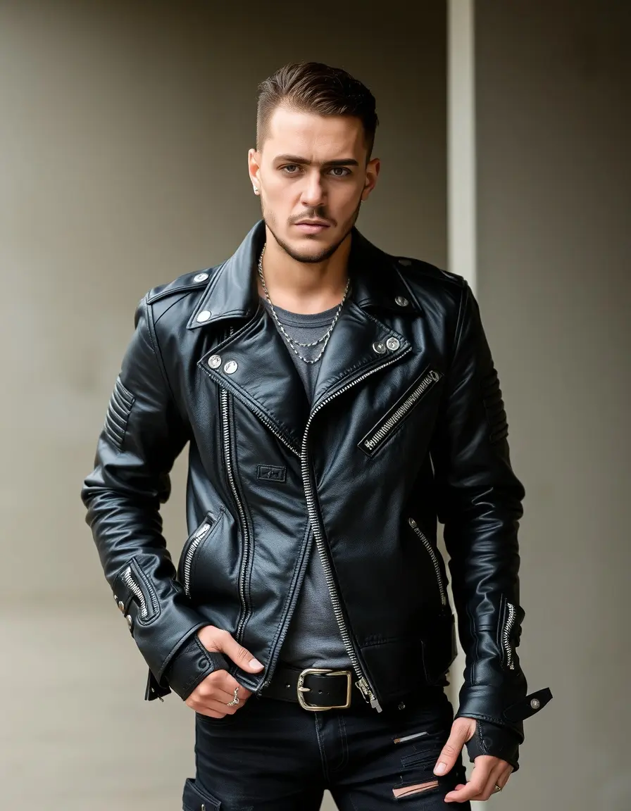 Men's Black Heavy Punk
