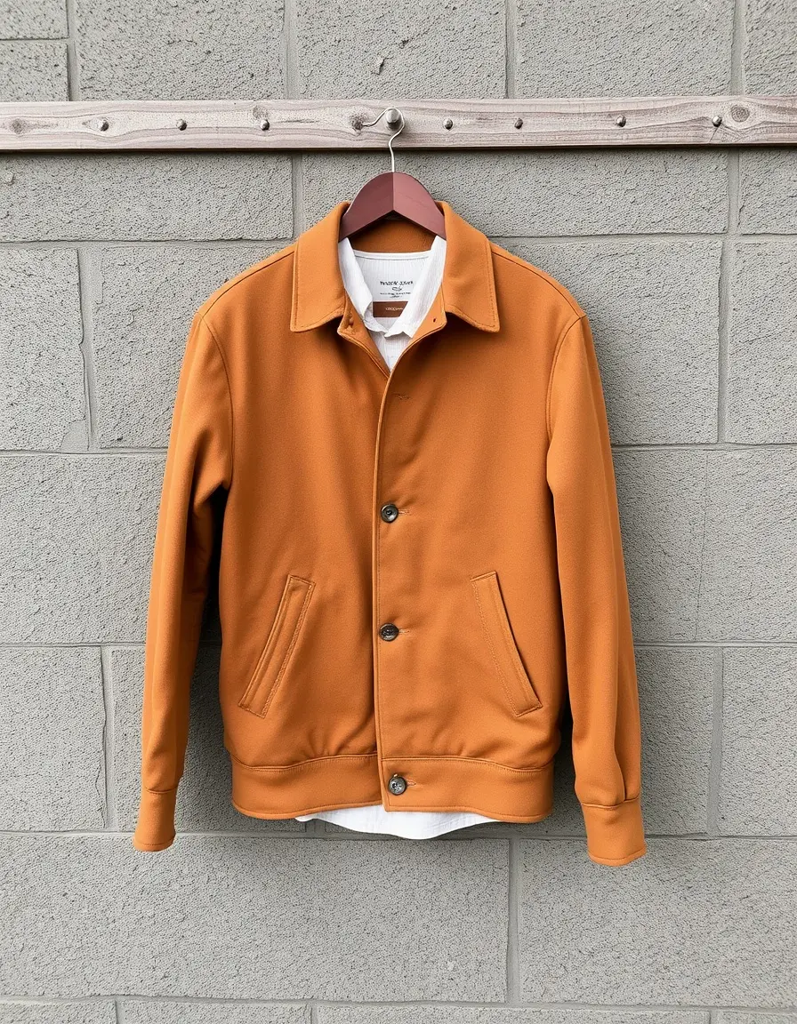 Giacca uomo pelle marrone vintage stile retrò