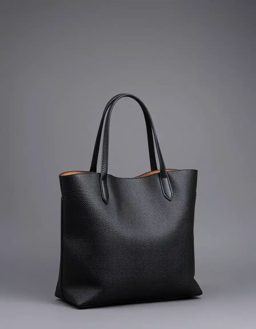 Borsa tote da donna in pelle nera di alta qualità