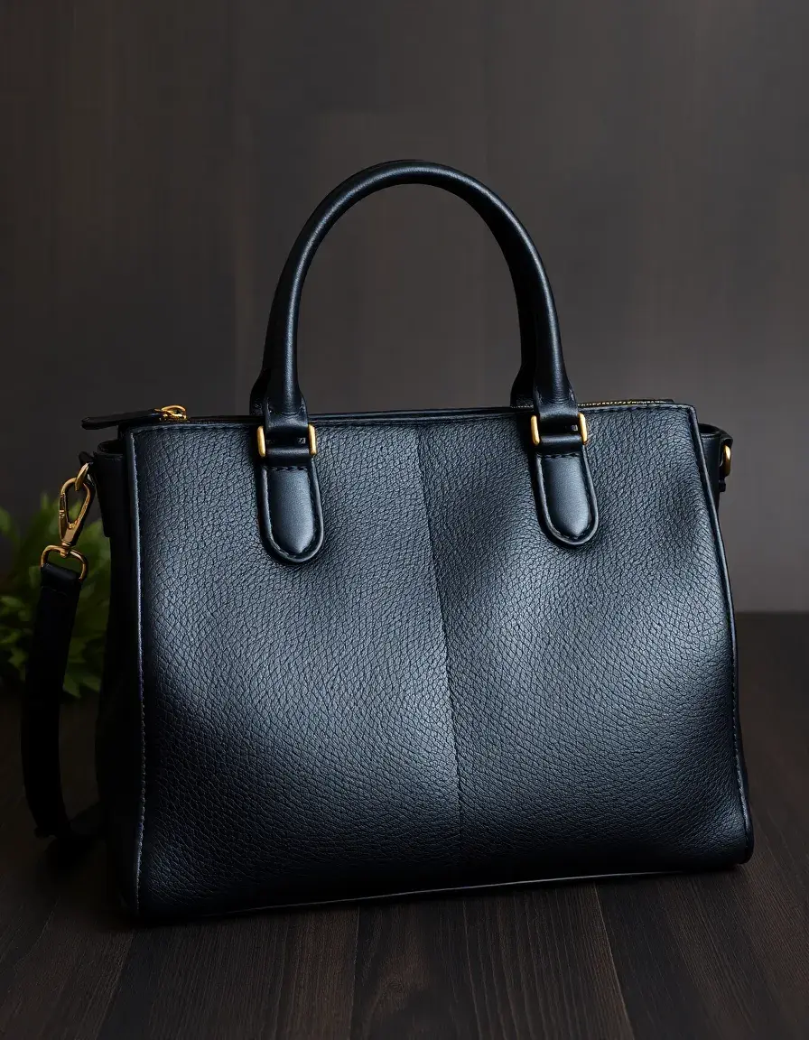 Borsa di lusso in pelle nera di alta qualità