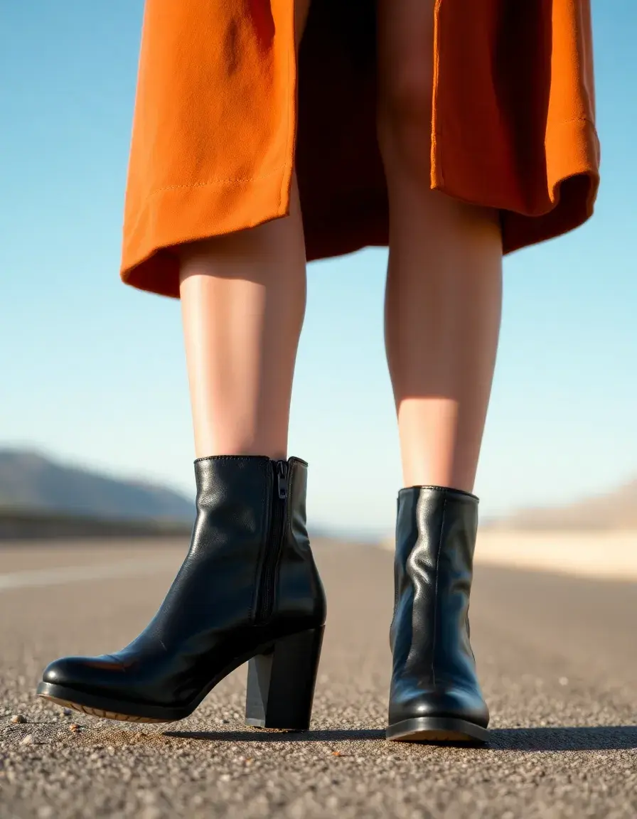 Stivaletti donna in pelle nera eleganti e versatili