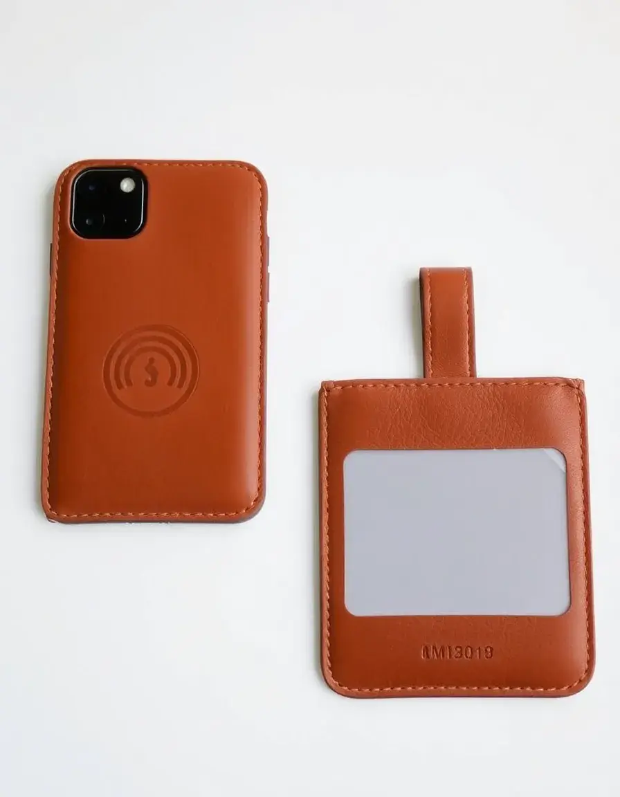 Portafoglio pelle uomo con protezione RFID marrone