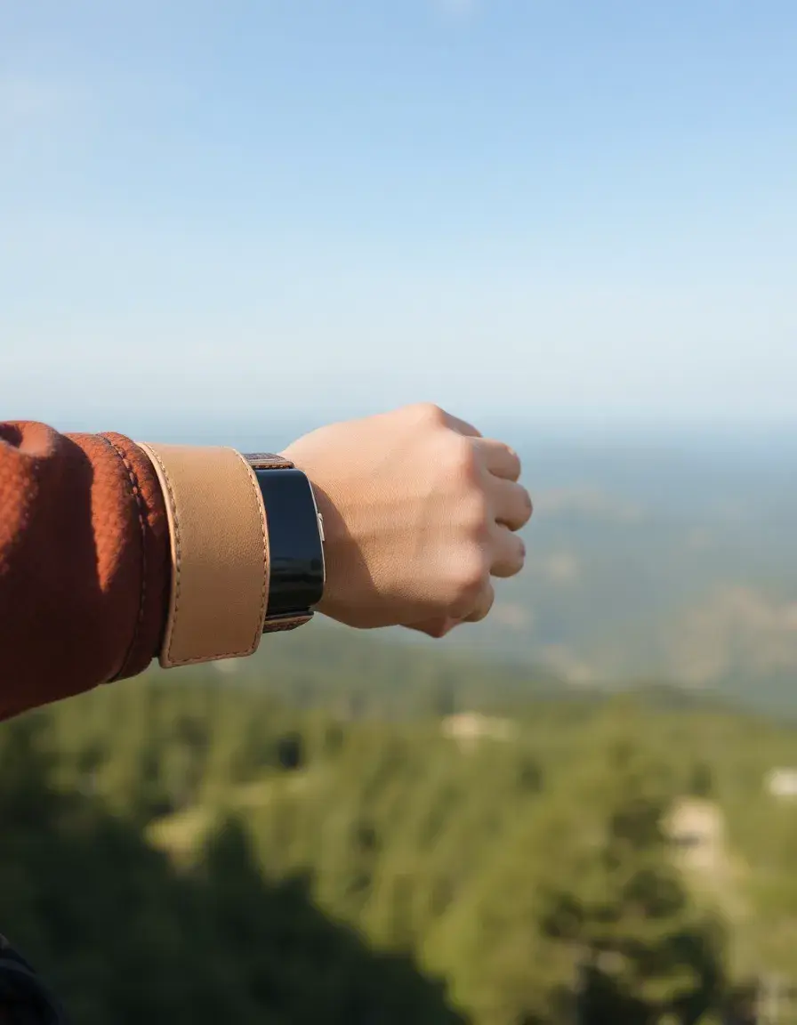 Portafoglio slim uomo in pelle marrone chiara