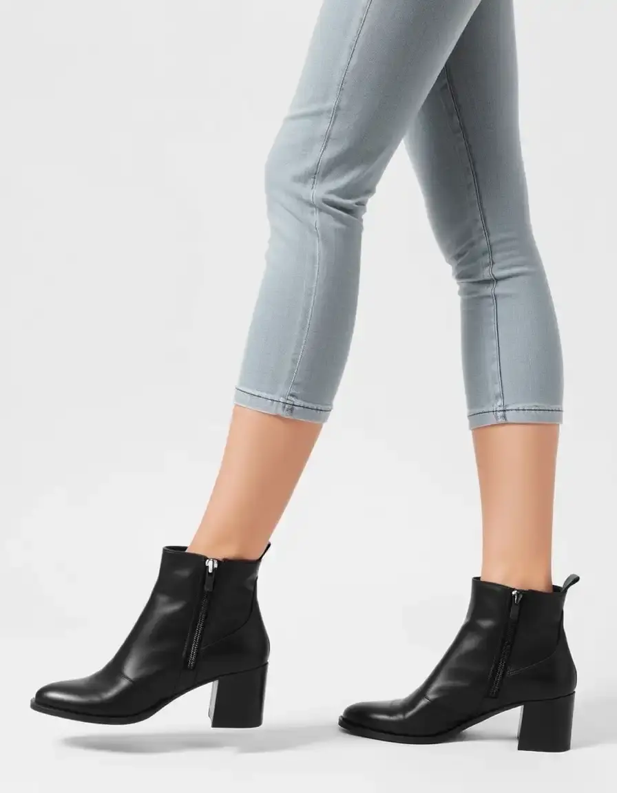 Stivaletti donna pelle nera eleganti e versatili