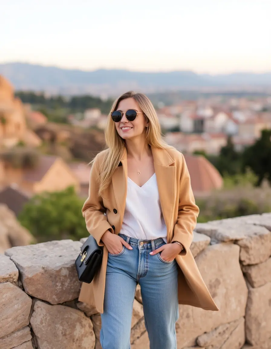 Zaino fashion uomo in pelle tan con design di tendenza