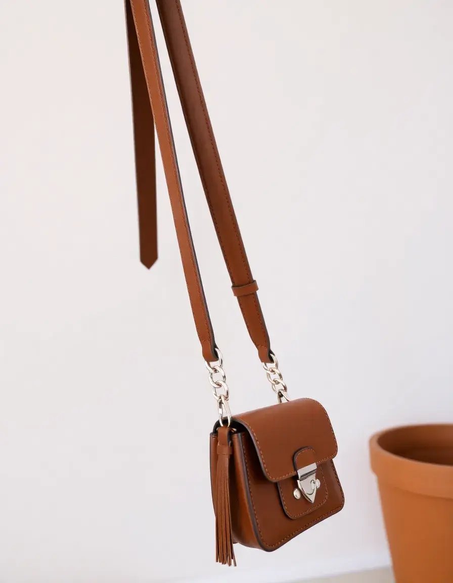 Borsello pelle marrone elegante per occasioni formali