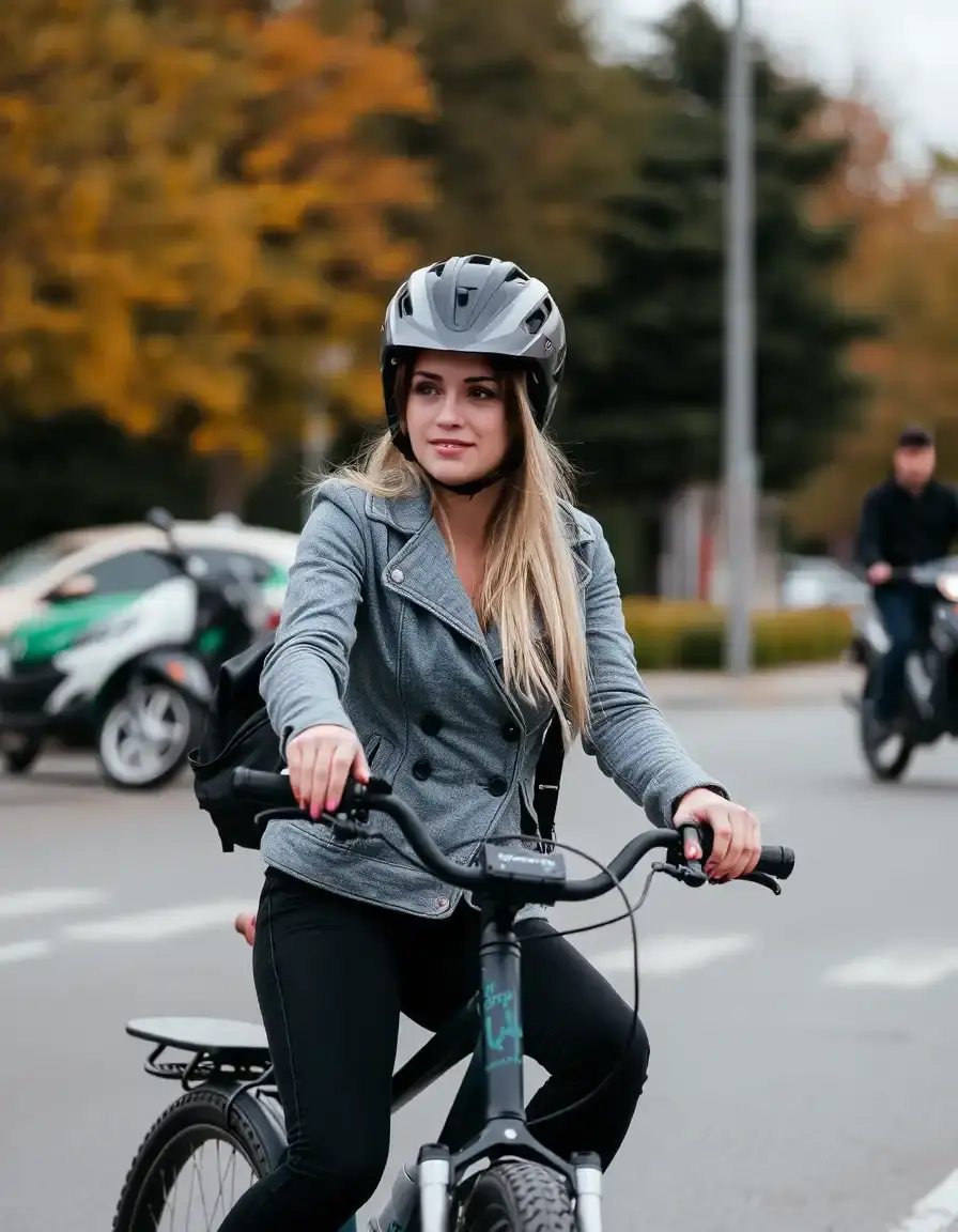 Giacca biker grigia in pelle con dettagli