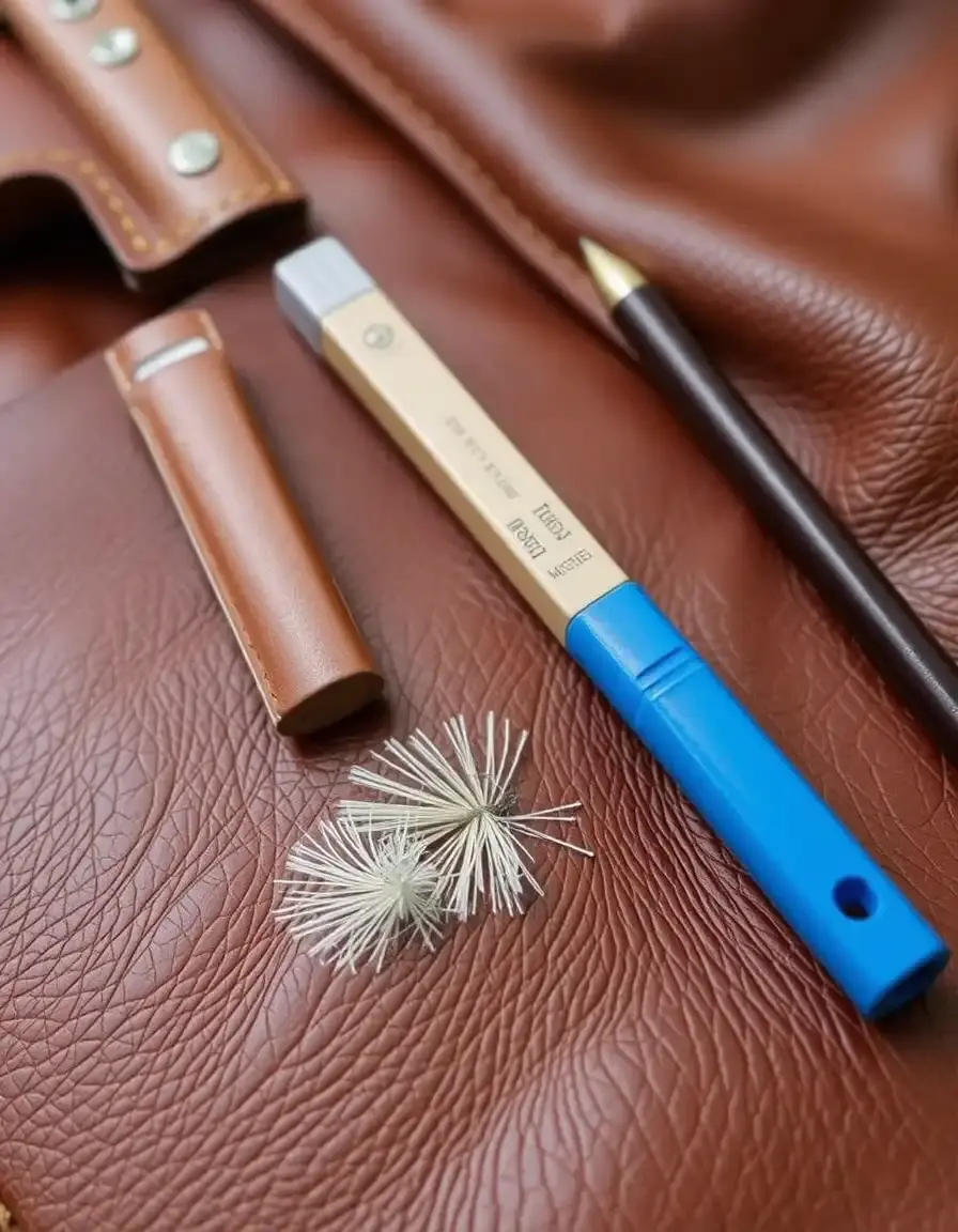 Kit di riparazione per pelle con paste colorate e spatole