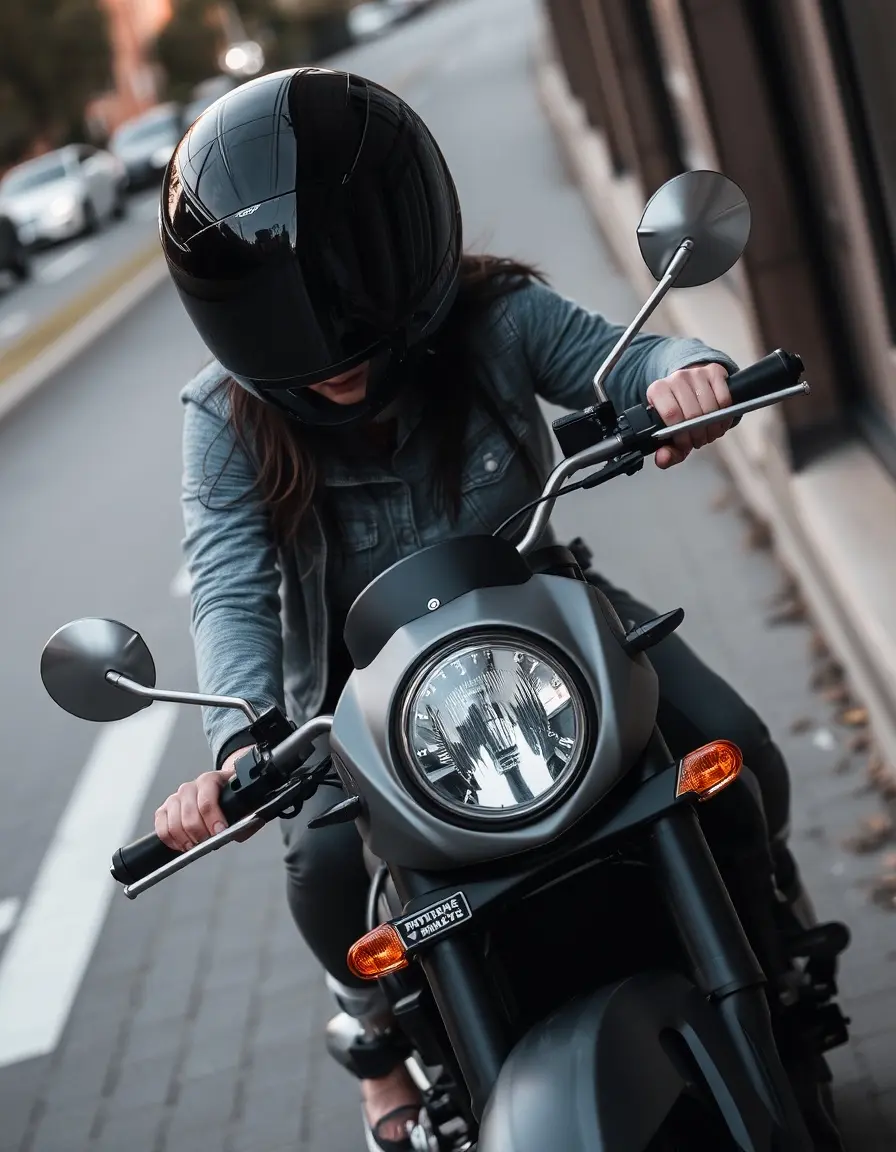 Giacca moto donna pelle grigia con dettagli trapuntati