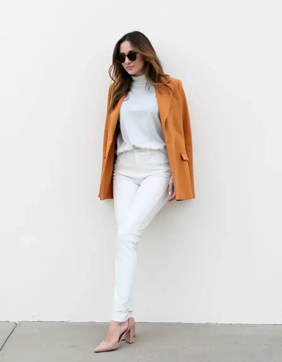 Pantaloni pelle uomo bianchi eleganti